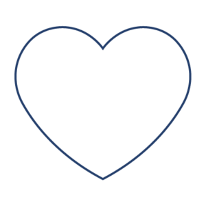 Illustration of a purple outlined heart.